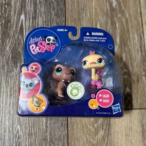 Littlest Pet Shop NEW Hippo & Ostrich #1415 #1416